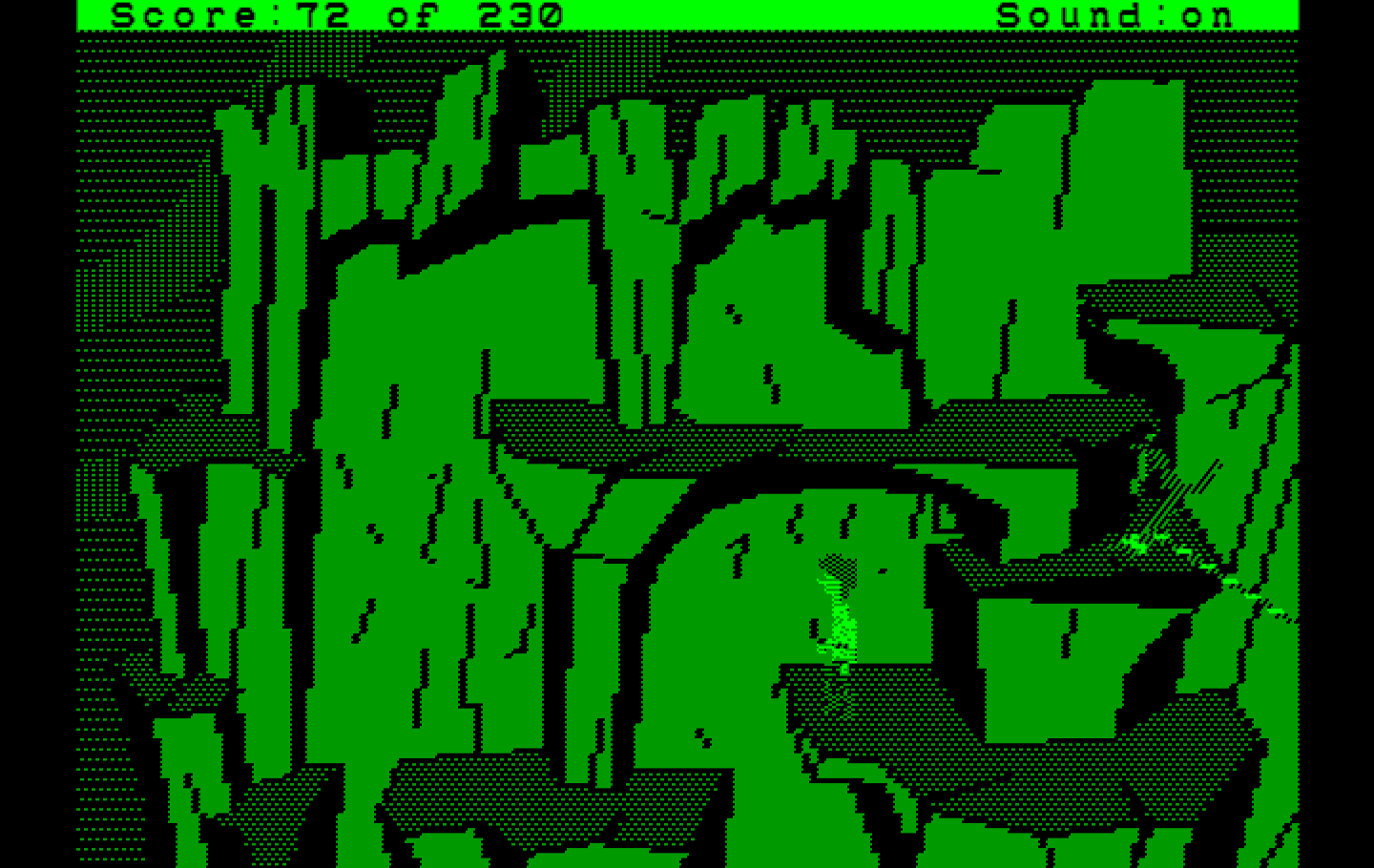 Black Cauldron, The IBM PC/Compatibles Screenshot: You'll need to climb your way up this cliff.