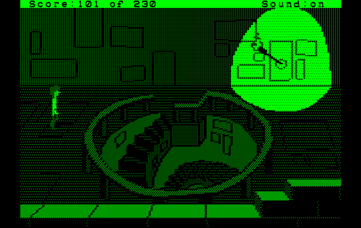 Black Cauldron, The IBM PC/Compatibles Screenshot: A spiral staircase...