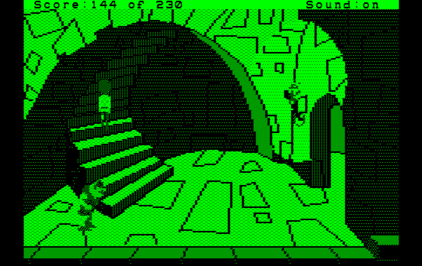 Black Cauldron, The IBM PC/Compatibles Screenshot: Time to escape before that thing catches me!