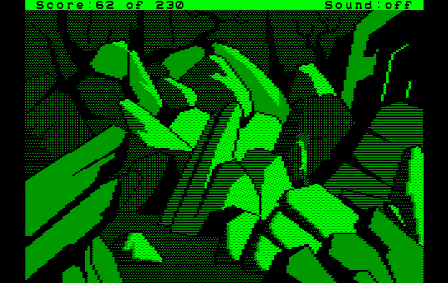 Black Cauldron, The IBM PC/Compatibles Screenshot: Lost in a maze of rocks.