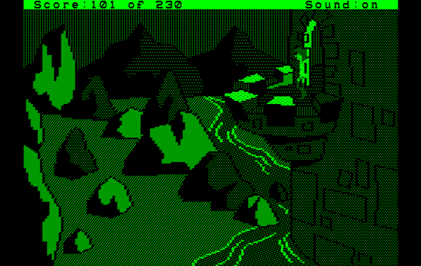 Black Cauldron, The IBM PC/Compatibles Screenshot: Out on the balcony...
