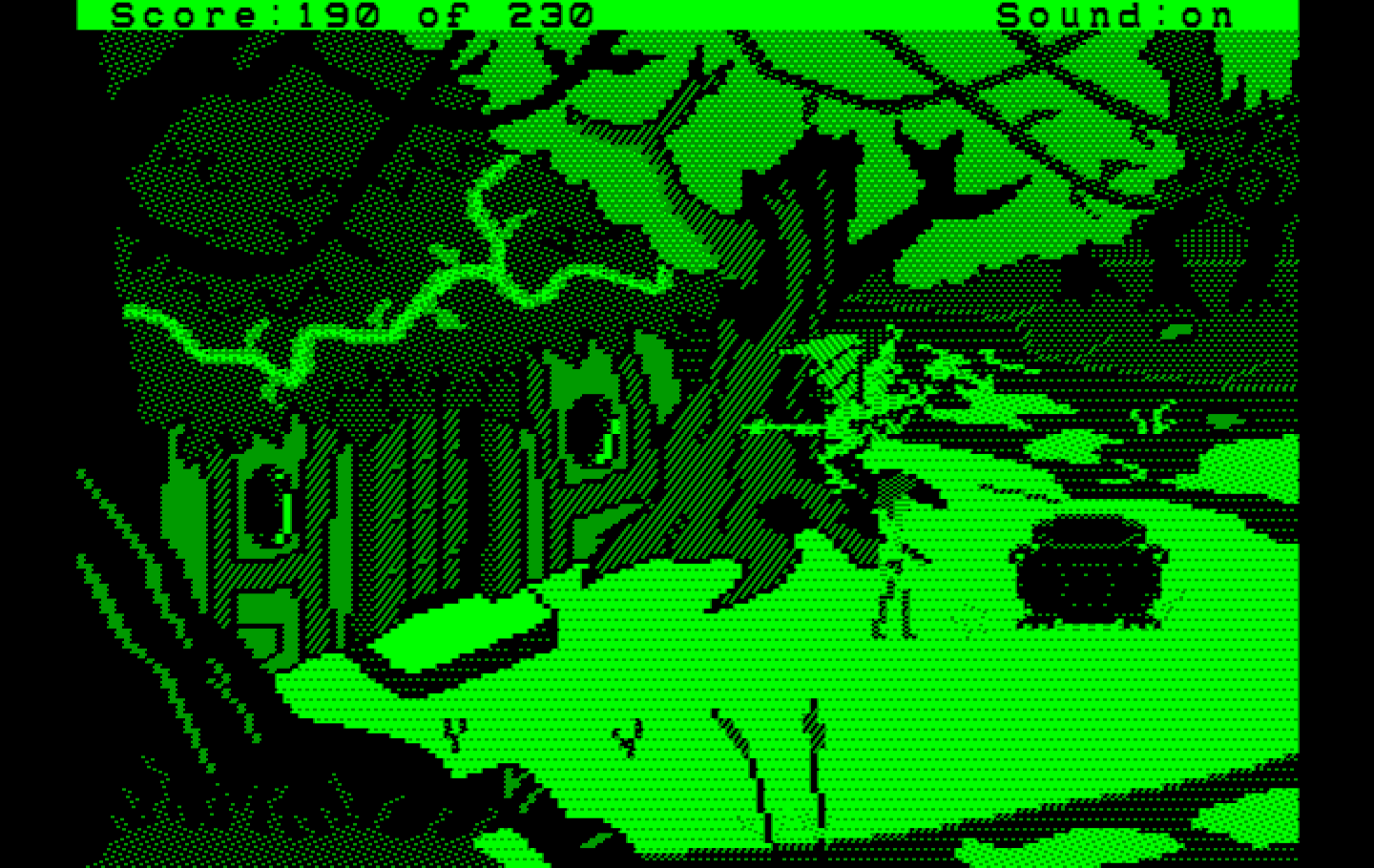 Black Cauldron, The IBM PC/Compatibles Screenshot: It's the black cauldron!