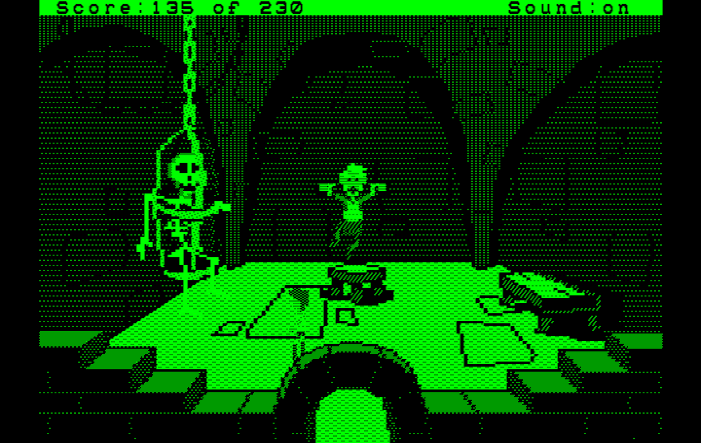 Black Cauldron, The IBM PC/Compatibles Screenshot: Let's see if I can rescue this guy...