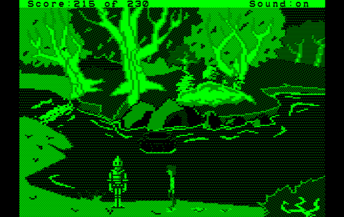 Black Cauldron, The IBM PC/Compatibles Screenshot: The witches appear again and make me an offer...