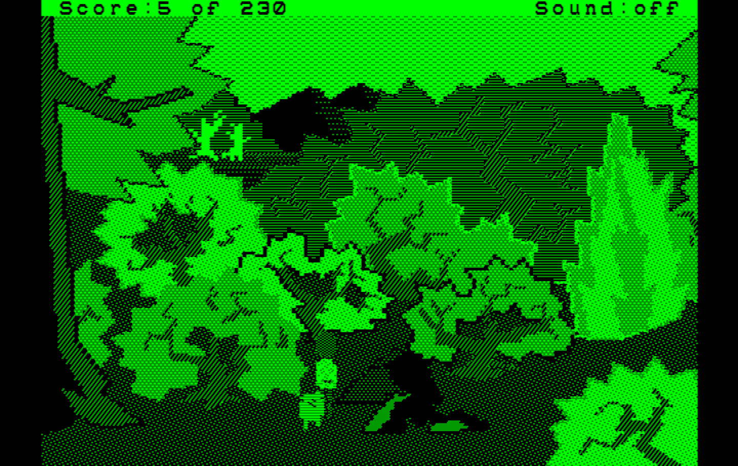 Black Cauldron, The IBM PC/Compatibles Screenshot: A briar patch...should I explore further?