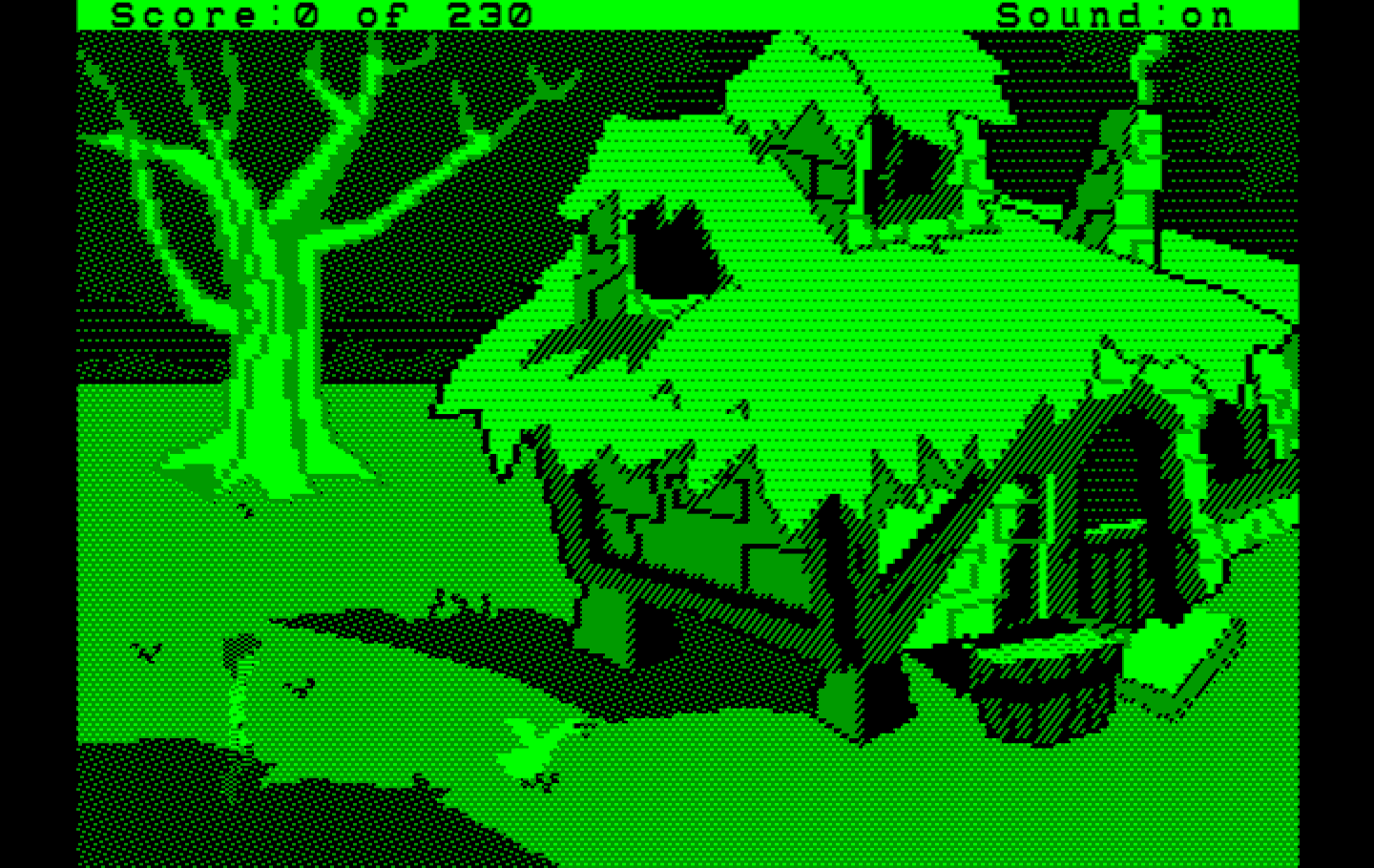 Black Cauldron, The IBM PC/Compatibles Screenshot: Game start.