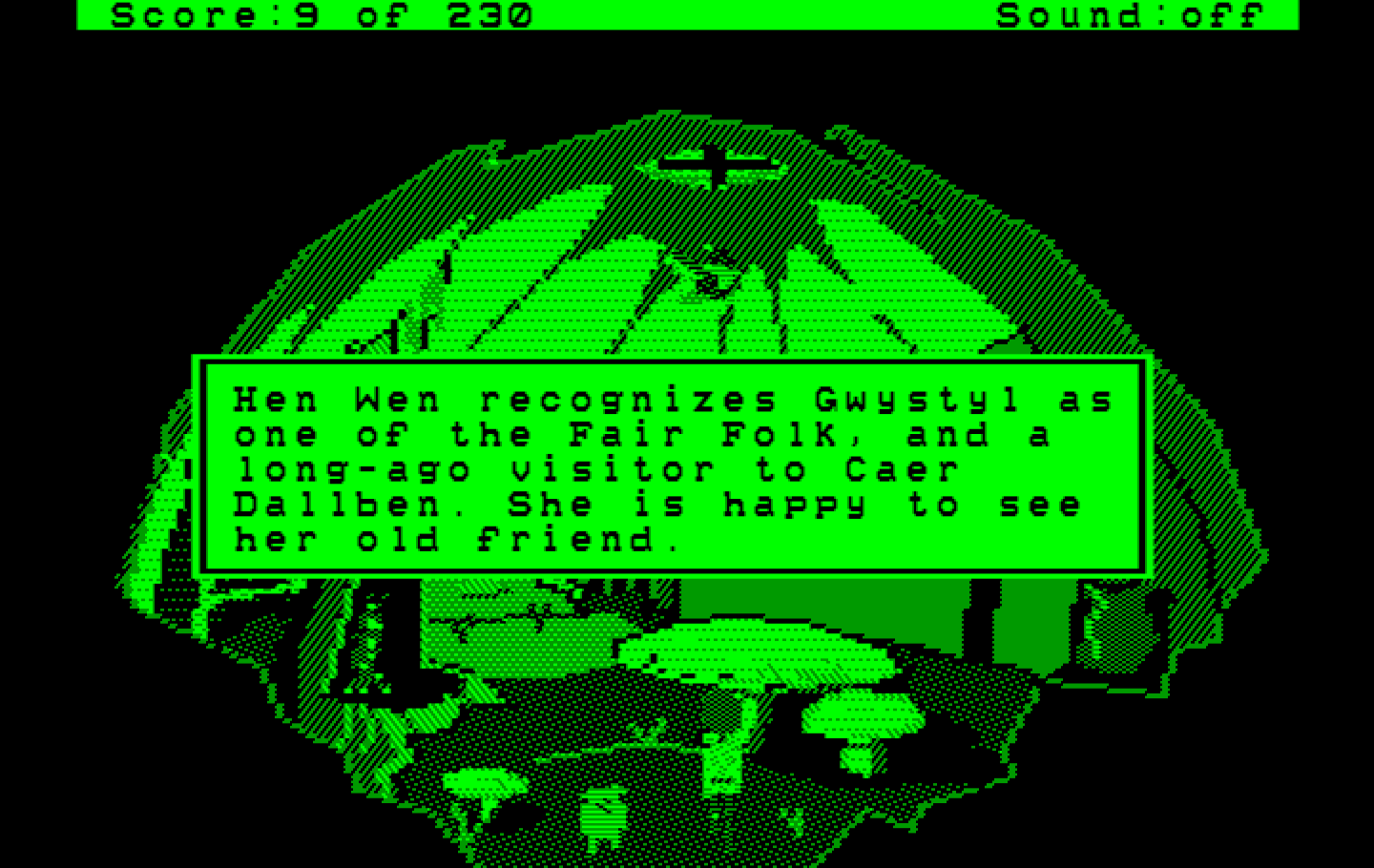 Black Cauldron, The IBM PC/Compatibles Screenshot: Inside the house where Hen Wen will be safe.