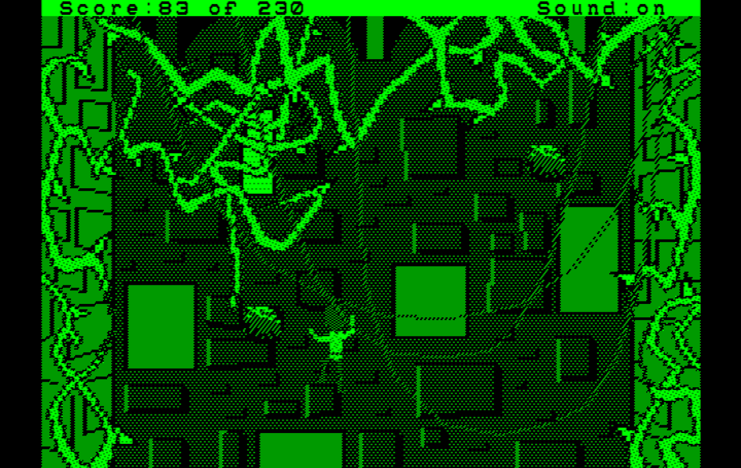 Black Cauldron, The IBM PC/Compatibles Screenshot: A window! Maybe I can reach it...