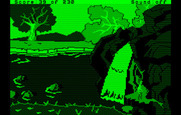 Black Cauldron, The for IBM PC/Compatibles - A secret path by the waterfall.