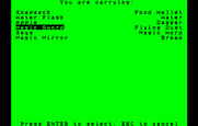 Black Cauldron, The for IBM PC/Compatibles - The inventory screen.