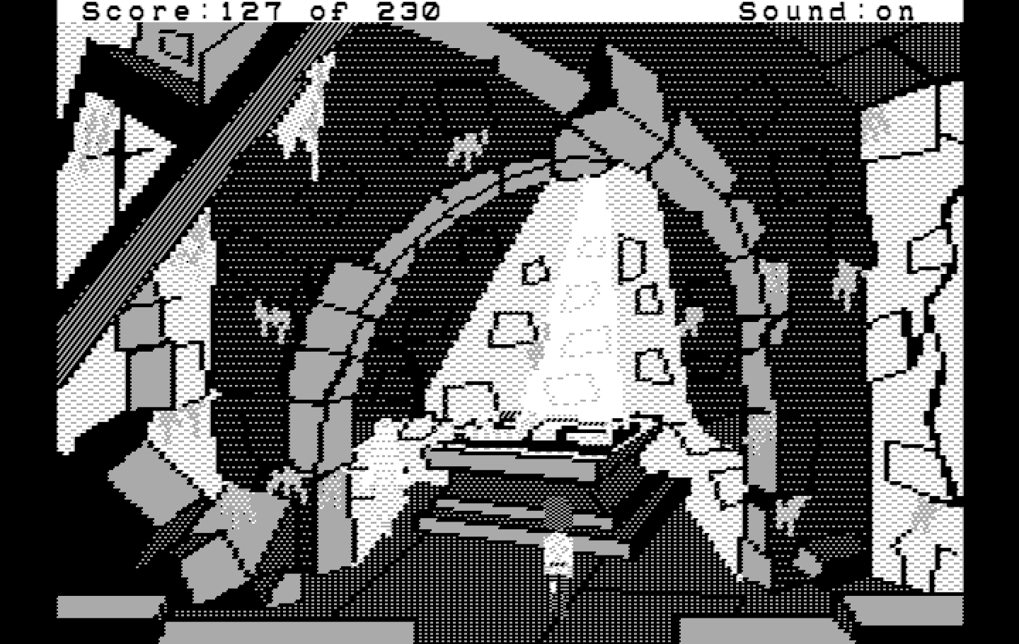 Black Cauldron, The IBM PC/Compatibles Screenshot: I have located the magic sword!