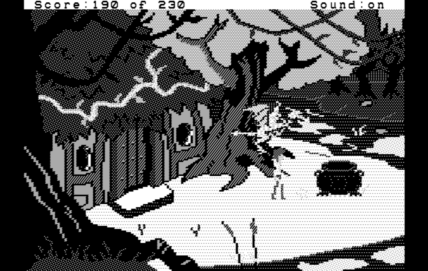 Black Cauldron, The IBM PC/Compatibles Screenshot: It's the black cauldron!