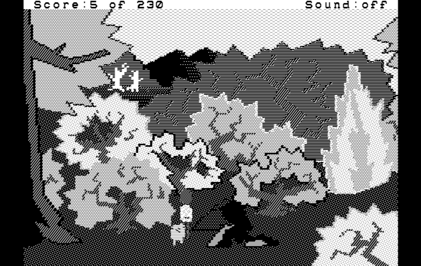 Black Cauldron, The IBM PC/Compatibles Screenshot: A briar patch...should I explore further?