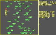 StarQuest: Star Warrior for IBM PC/Compatibles - You'll encounter different obstacles on different screens.