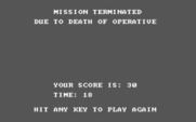 StarQuest: Star Warrior for IBM PC/Compatibles - Game over.