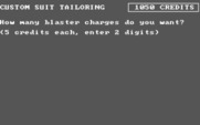 StarQuest: Star Warrior for IBM PC/Compatibles - Custom tailoriing your suit...