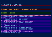 Wizard of Akyrz, The for Atari 8-bit - A nest up in the tree...with a treasure!