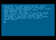 Adventure Quest for Atari 8-bit - Game start.