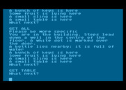 Adventure Quest for Atari 8-bit - Already found and taking some items.