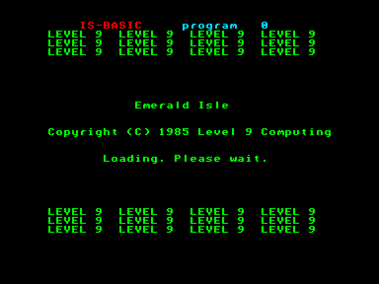 Emerald Isle Enterprise Screenshot: Loading screen.