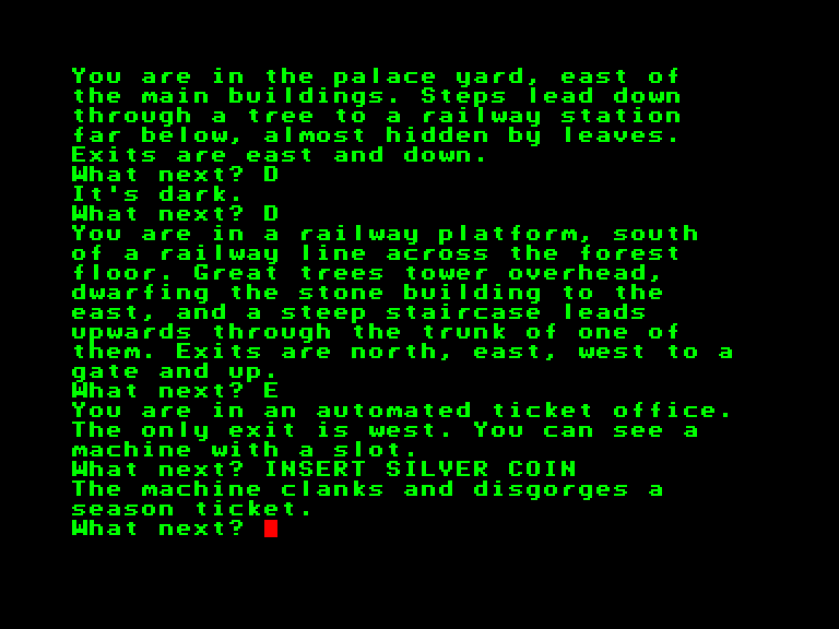 Emerald Isle Enterprise Screenshot: Acquired a ticket.