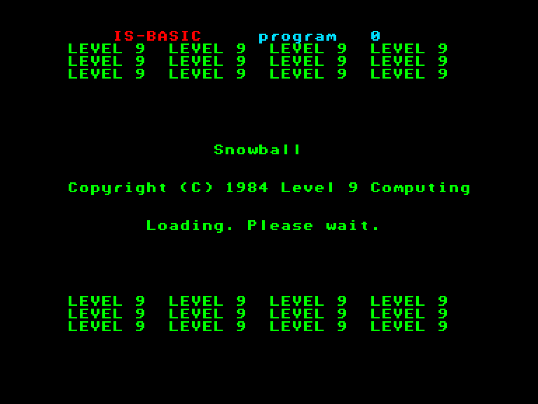 Snowball Enterprise Screenshot: Loading screen.
