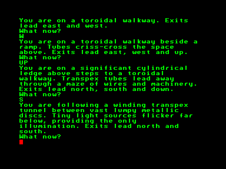 Snowball Enterprise Screenshot: I'm in a winding tunnel...