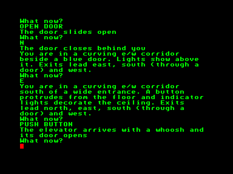 Snowball Enterprise Screenshot: An elevator arrives...now what?