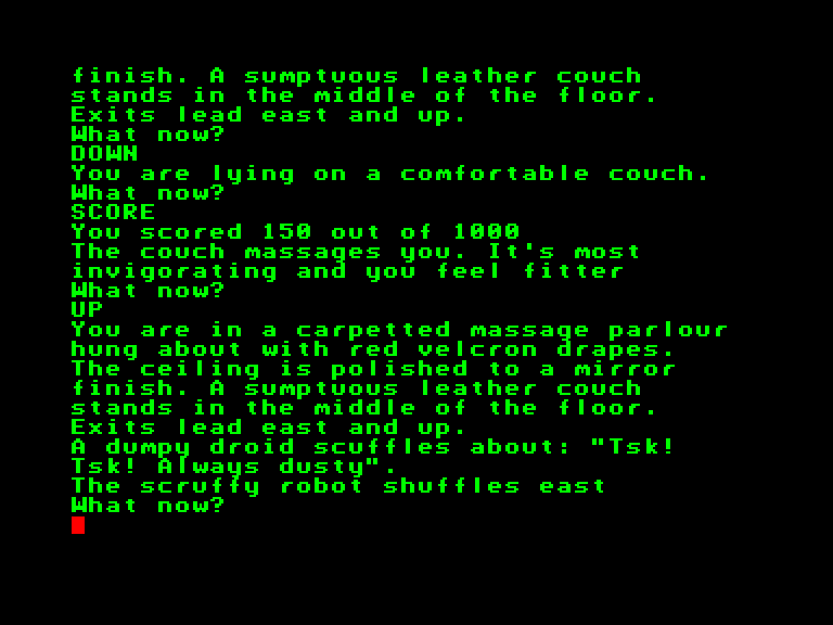 Snowball Enterprise Screenshot: A scruffy robot shuffles east...