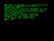 Snowball for Enterprise - Game start.
