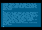 Colossal Adventure for Atari 8-bit - A huge snake is hissing...what will you do?