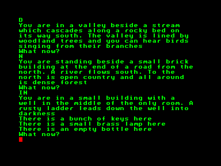 Colossal Adventure Enterprise Screenshot: A lamp is here...lamps are always useful in adventures!