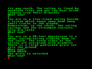 Colossal Adventure for Enterprise - The grate is unlocked...will you enter?
