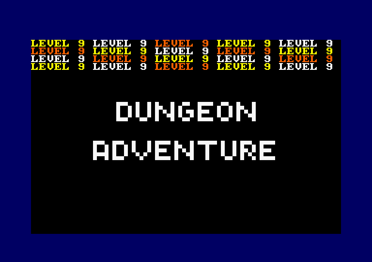 Dungeon Adventure Amstrad CPC Screenshot: Loading screen.
