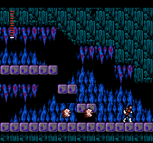 Castlevania II: Simon's Quest NES / Famicom Screenshot: Leaving a cavern...