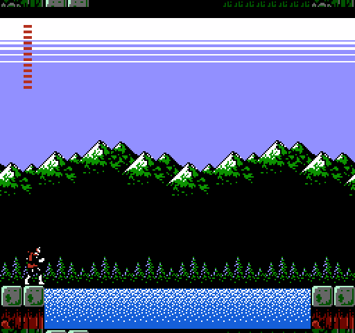 Castlevania II: Simon's Quest NES / Famicom Screenshot: There doesn't seem to be a way past here...not yet at least!