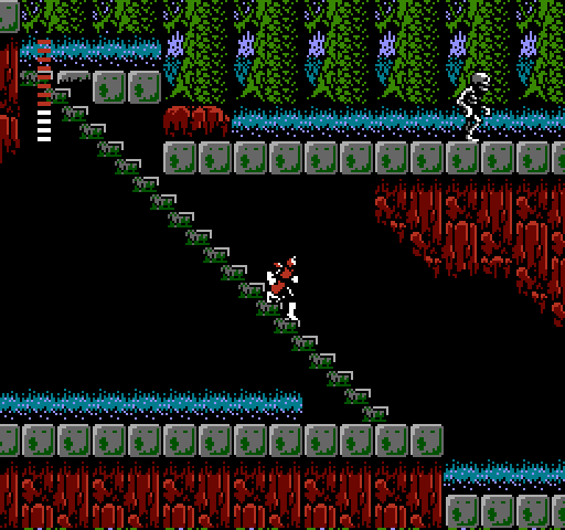 Castlevania II: Simon's Quest NES / Famicom Screenshot: Heading further underground...