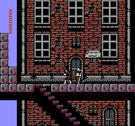 Castlevania II: Simon's Quest NES / Famicom Screenshot: Game start.