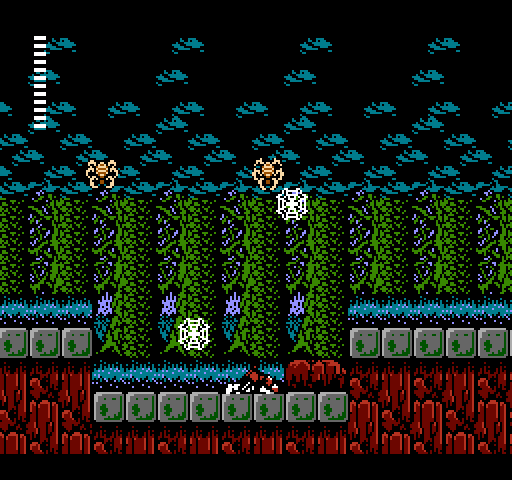 Castlevania II: Simon's Quest NES / Famicom Screenshot: Spiders got me!