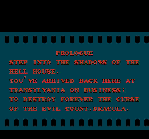 Castlevania II: Simon's Quest NES / Famicom Screenshot: Prologue (U.S. version).