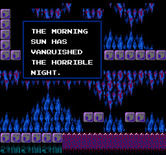 Castlevania II: Simon's Quest for NES / Famicom - Night has turned to day...but that may not matter underground!