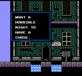 Castlevania II: Simon's Quest for NES / Famicom - Day is about to turn to night...