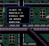 Castlevania II: Simon's Quest for NES / Famicom - Here's a clue!