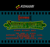 Castlevania II: Simon's Quest for NES / Famicom - Title screen (U.S. version).