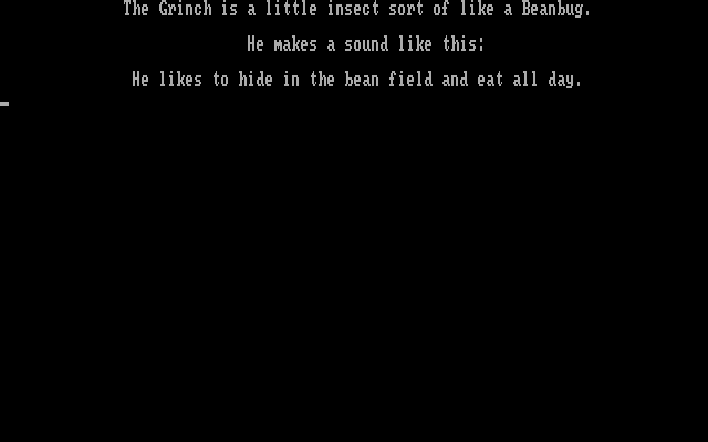 El Grinch IBM PC/Compatibles Screenshot: Introduction.