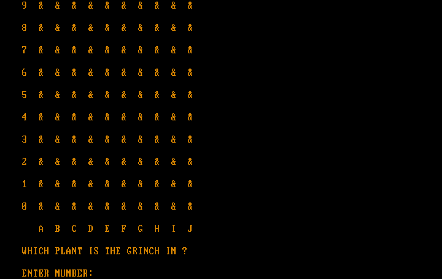 El Grinch IBM PC/Compatibles Screenshot: Game start.