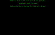 El Grinch for IBM PC/Compatibles - Game introduction.