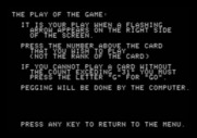 Hi-Res Cribbage for Apple II - Instructions (part 2).