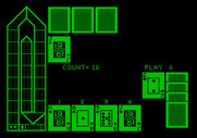 Hi-Res Cribbage for Apple II - Select the next card to play...