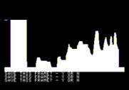Pegasus II for Apple II - The game also includes a terrain generator so players can make their own levels.